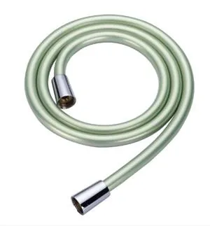 Tubo flessibile per doccia liscio in PVC verde lime a cinque strati